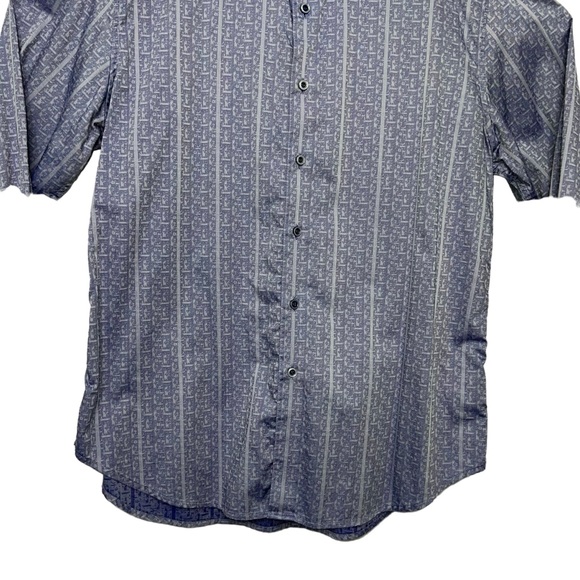 Robert Graham Blue Boho Abstract Dressy Button Down Shirt Extra Large - Picture 5 of 12